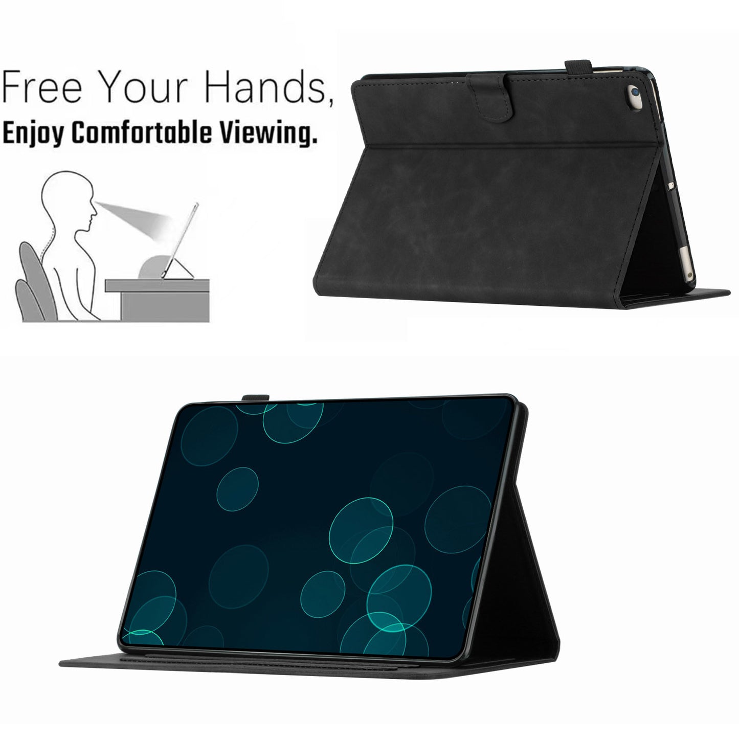For iPad Mini 1 / 2 / 3 / 4 / Mini (2019) 7.9 inch Imprinted Pattern PU Leather Flip Cover Card Slot Tablet Case