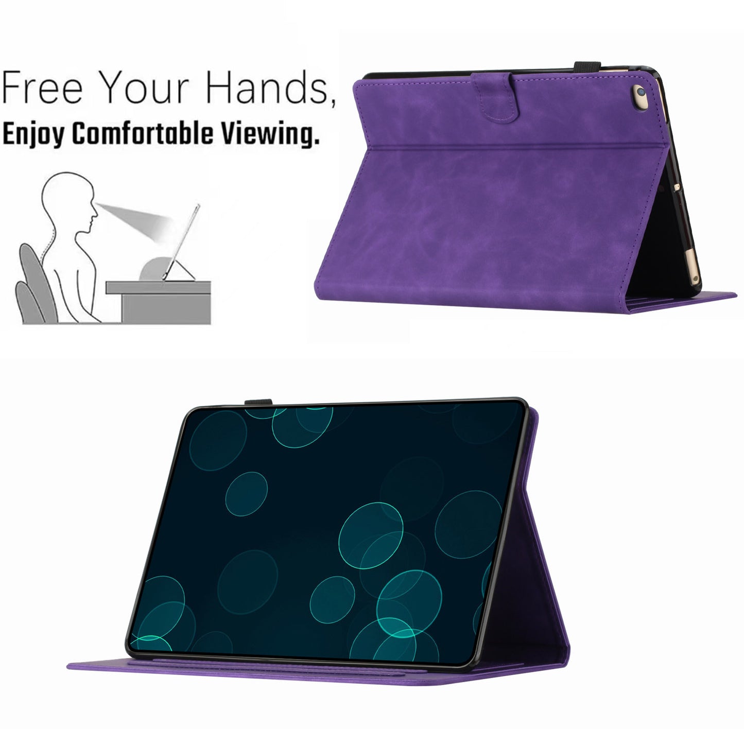 For iPad Mini 1 / 2 / 3 / 4 / Mini (2019) 7.9 inch Imprinted Pattern PU Leather Flip Cover Card Slot Tablet Case