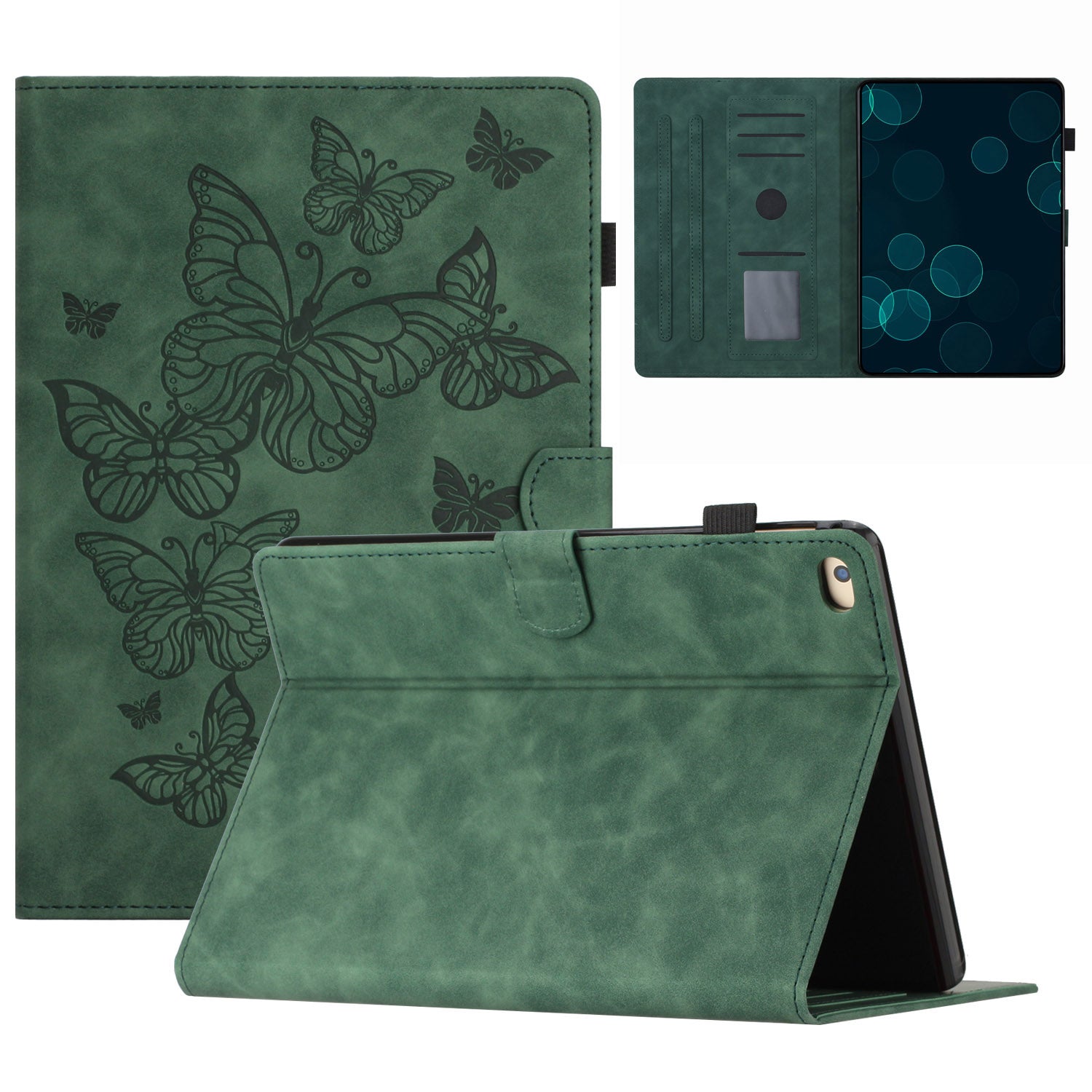 For iPad Mini 1 / 2 / 3 / 4 / Mini (2019) 7.9 inch Imprinted Pattern PU Leather Flip Cover Card Slot Tablet Case