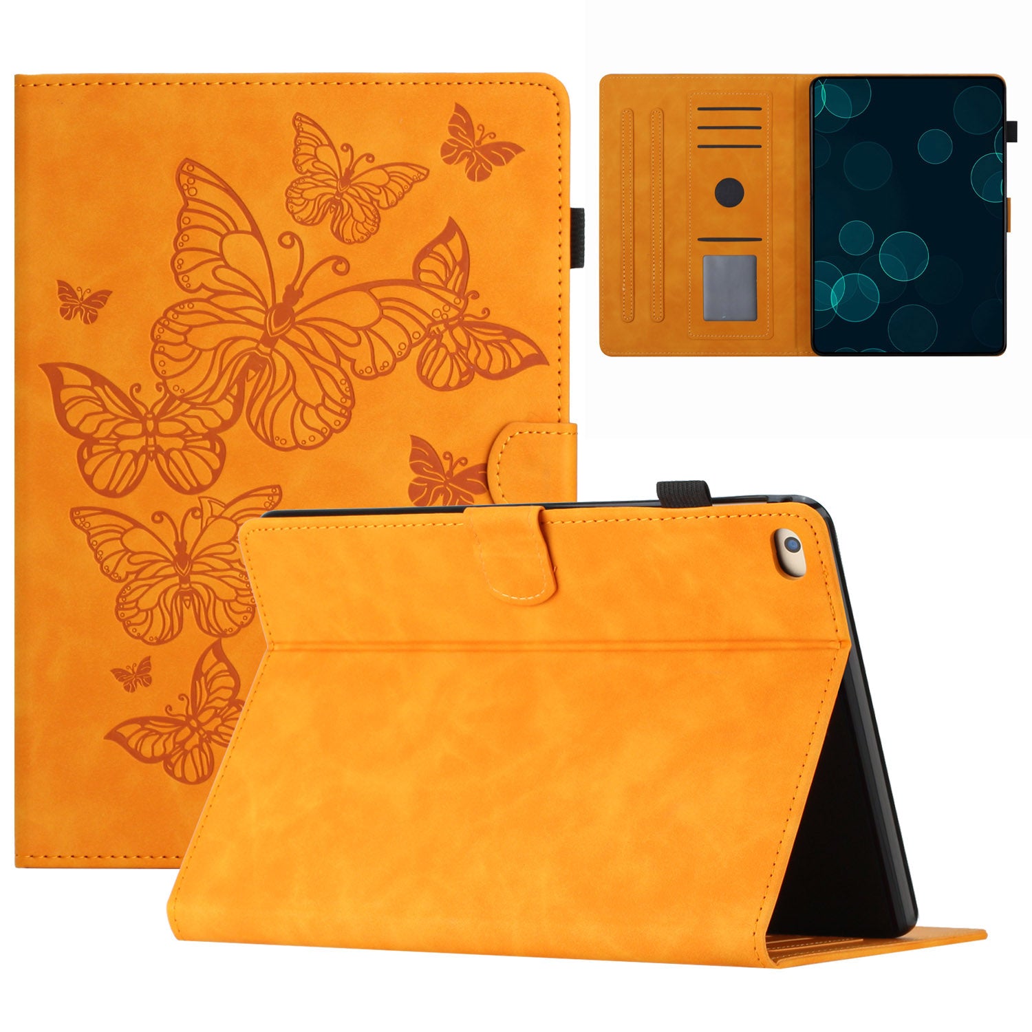 For iPad Mini 1 / 2 / 3 / 4 / Mini (2019) 7.9 inch Imprinted Pattern PU Leather Flip Cover Card Slot Tablet Case