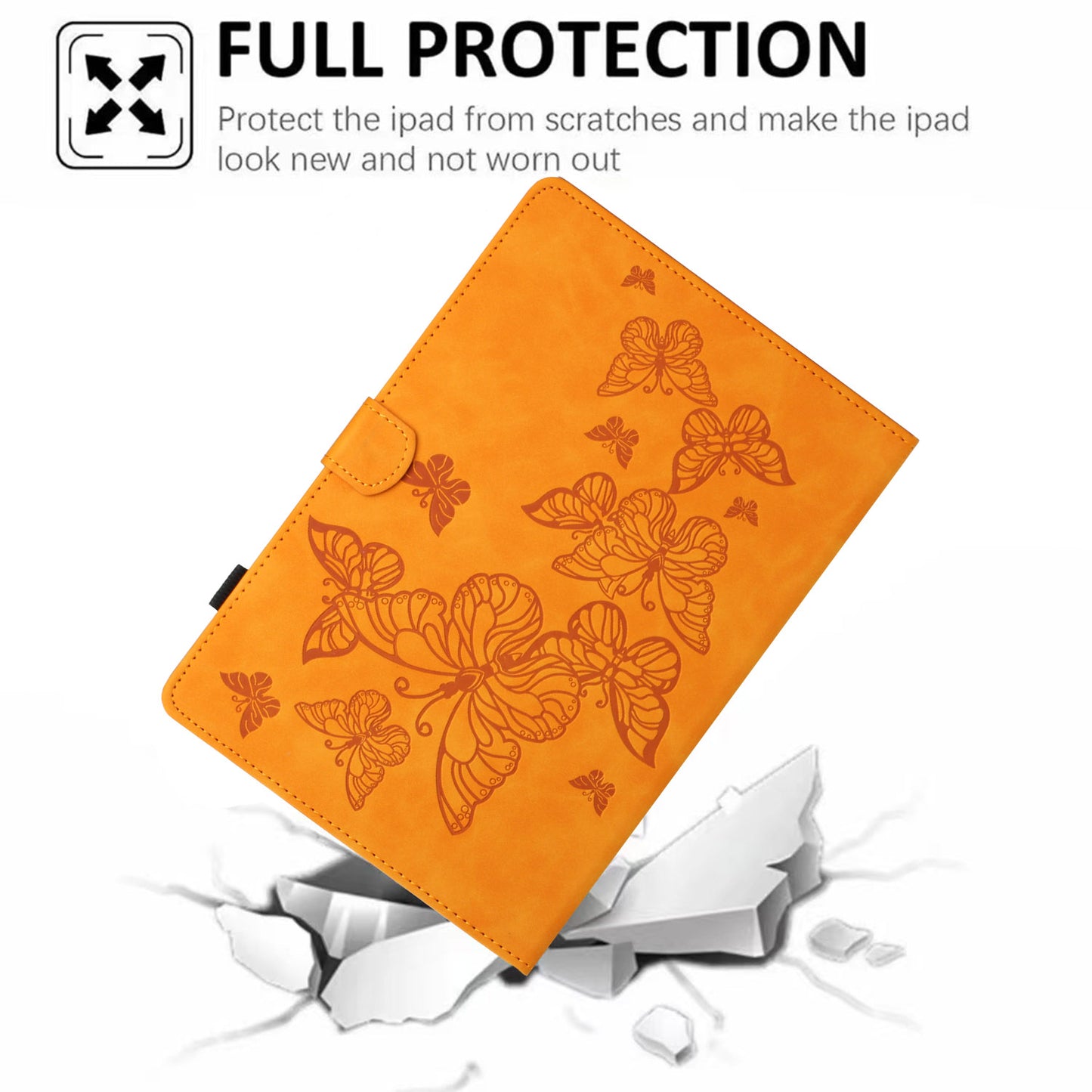 For iPad Mini 1 / 2 / 3 / 4 / Mini (2019) 7.9 inch Imprinted Pattern PU Leather Flip Cover Card Slot Tablet Case