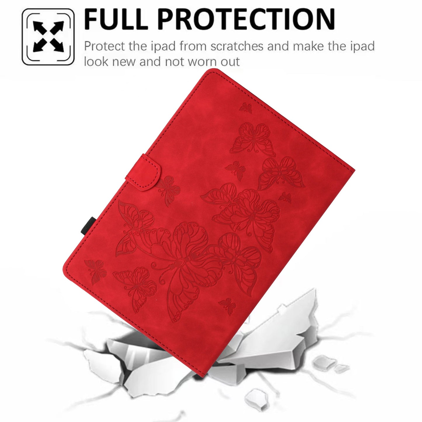 For iPad Mini 1 / 2 / 3 / 4 / Mini (2019) 7.9 inch Imprinted Pattern PU Leather Flip Cover Card Slot Tablet Case
