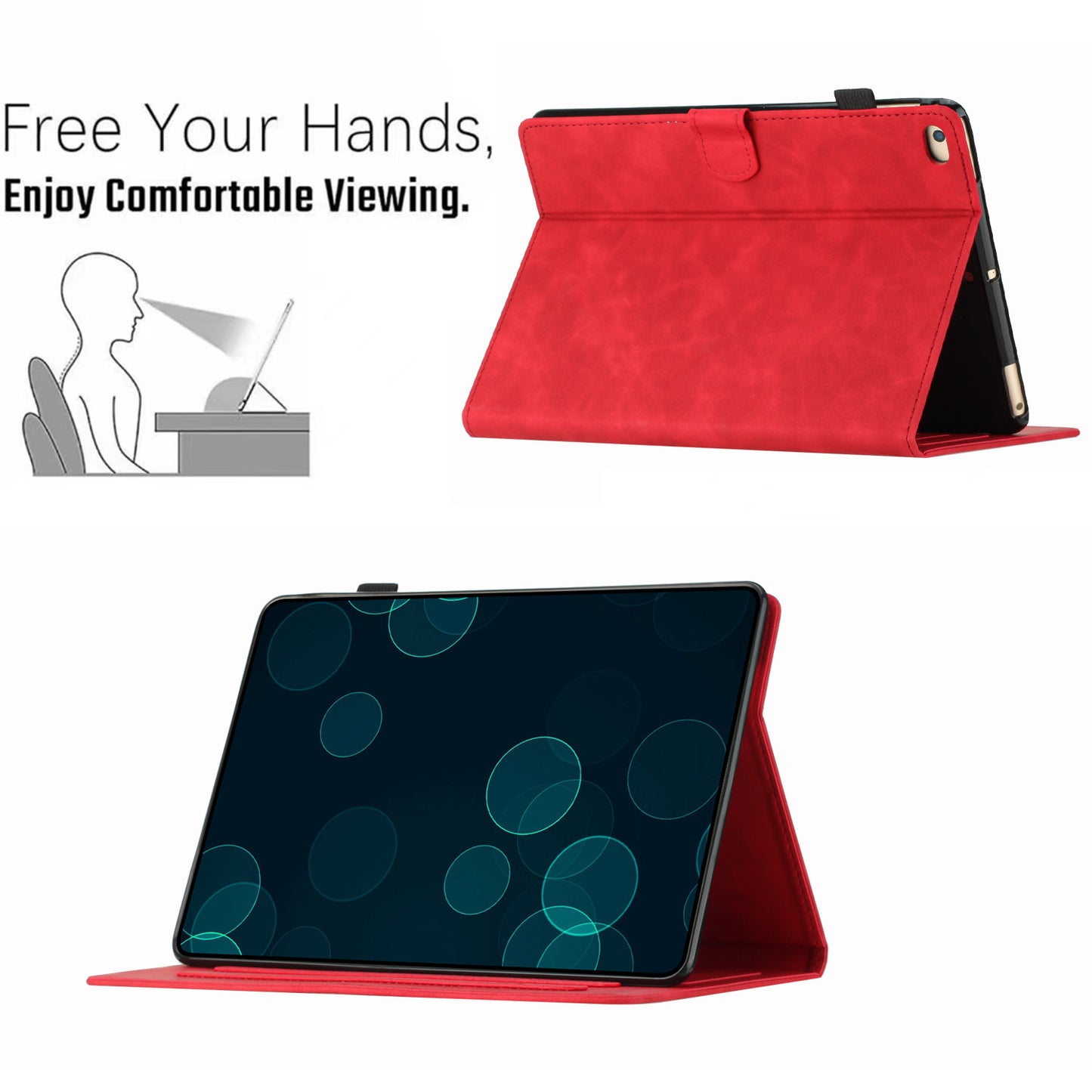 For iPad Mini 1 / 2 / 3 / 4 / Mini (2019) 7.9 inch Imprinted Pattern PU Leather Flip Cover Card Slot Tablet Case