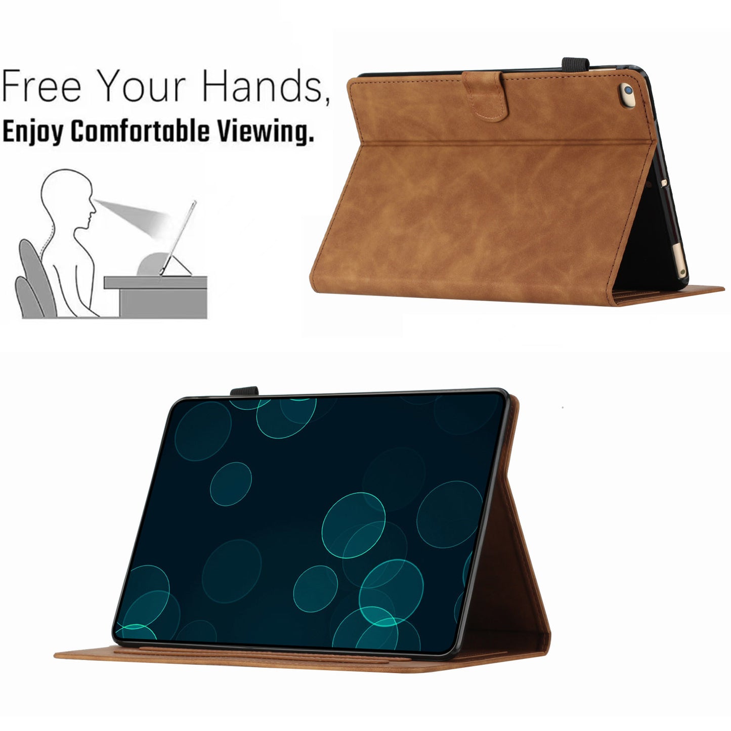 For iPad Mini 1 / 2 / 3 / 4 / Mini (2019) 7.9 inch Imprinted Pattern PU Leather Flip Cover Card Slot Tablet Case