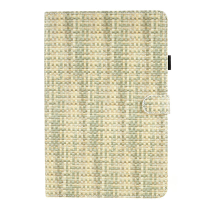 For Huawei MatePad SE 10.4-inch Woven  /  Grid Pattern Drop-proof Tablet Case PU Leather Stand Cover