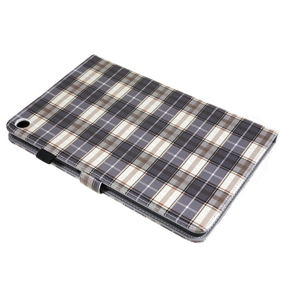 For Huawei MatePad SE 10.4-inch Woven  /  Grid Pattern Drop-proof Tablet Case PU Leather Stand Cover