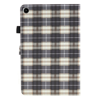 For Huawei MatePad SE 10.4-inch Woven  /  Grid Pattern Drop-proof Tablet Case PU Leather Stand Cover