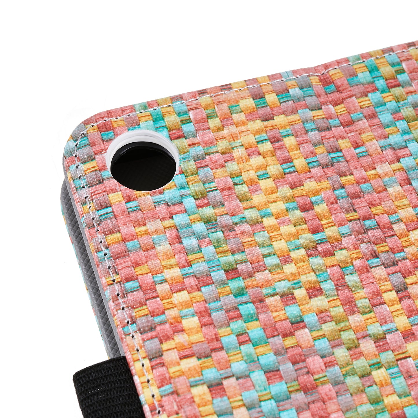 For Huawei MatePad SE 10.4-inch Woven  /  Grid Pattern Drop-proof Tablet Case PU Leather Stand Cover