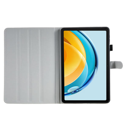For Huawei MatePad SE 10.4-inch Woven  /  Grid Pattern Drop-proof Tablet Case PU Leather Stand Cover