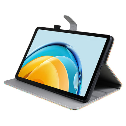 For Huawei MatePad SE 10.4-inch Woven  /  Grid Pattern Drop-proof Tablet Case PU Leather Stand Cover