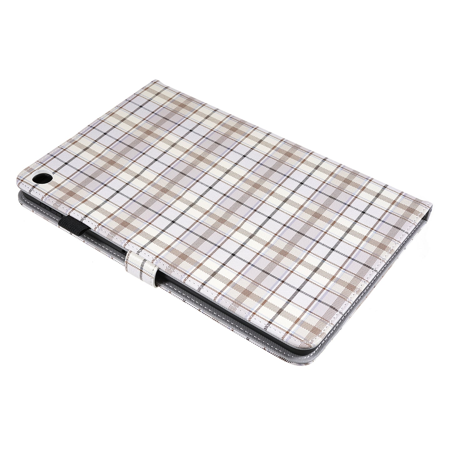 For Huawei MatePad SE 10.4-inch Woven  /  Grid Pattern Drop-proof Tablet Case PU Leather Stand Cover