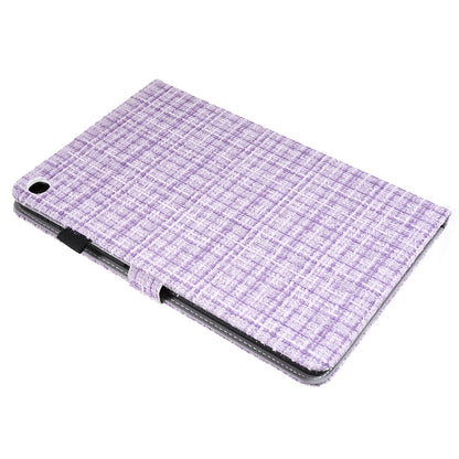 For Huawei MatePad SE 10.4-inch Woven  /  Grid Pattern Drop-proof Tablet Case PU Leather Stand Cover