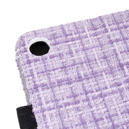 For Huawei MatePad SE 10.4-inch Woven  /  Grid Pattern Drop-proof Tablet Case PU Leather Stand Cover
