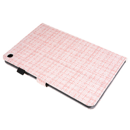 For Huawei MatePad SE 10.4-inch Woven  /  Grid Pattern Drop-proof Tablet Case PU Leather Stand Cover