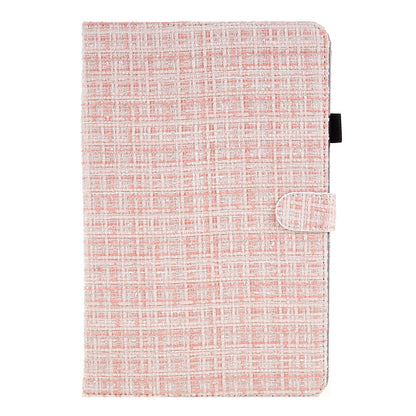 For Huawei MatePad SE 10.4-inch Woven  /  Grid Pattern Drop-proof Tablet Case PU Leather Stand Cover