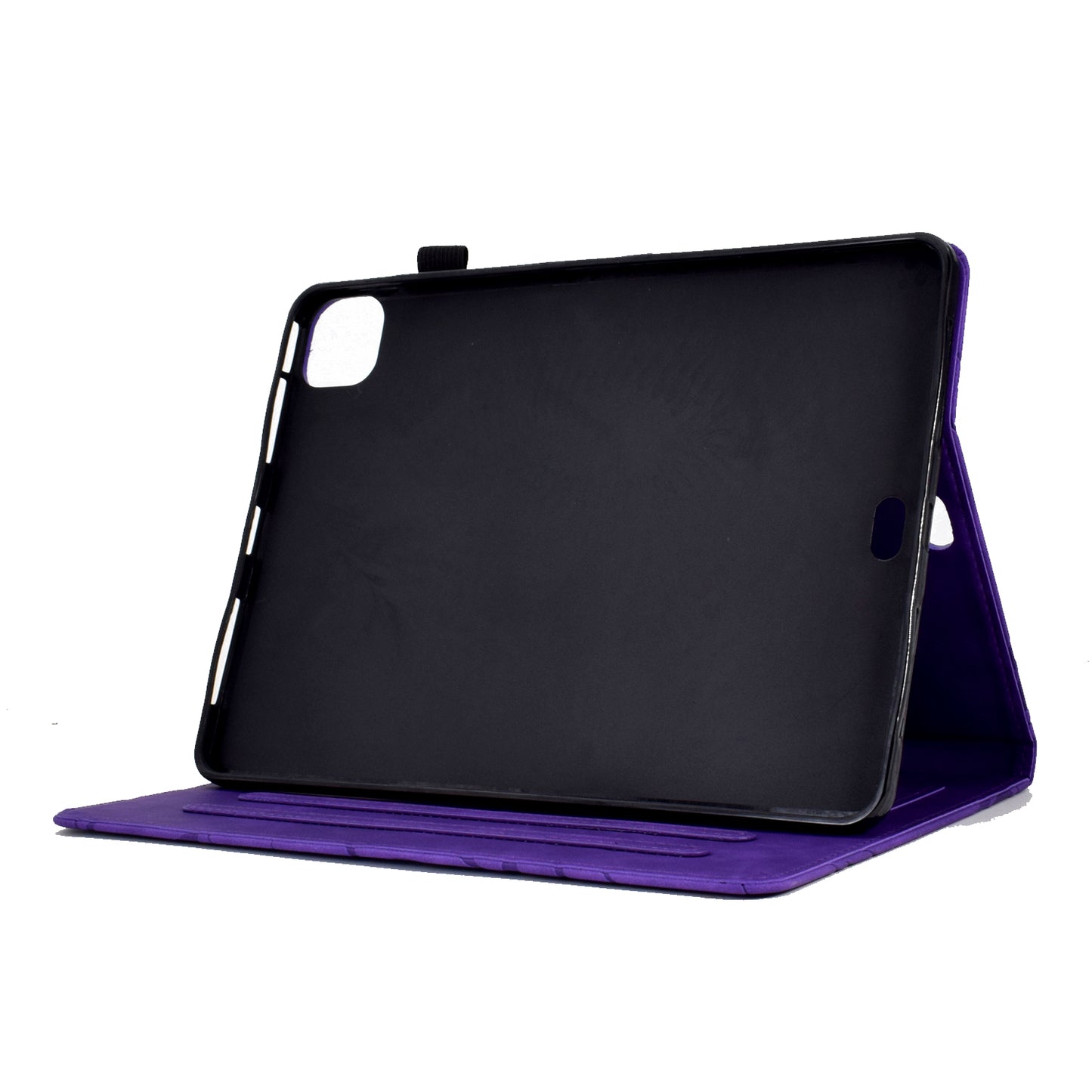 For iPad Pro 11 (2020) / (2021) / (2022) / iPad Air (2020) / (2022) Case Tree Imprinted Leather Tablet Cover with Card Slot