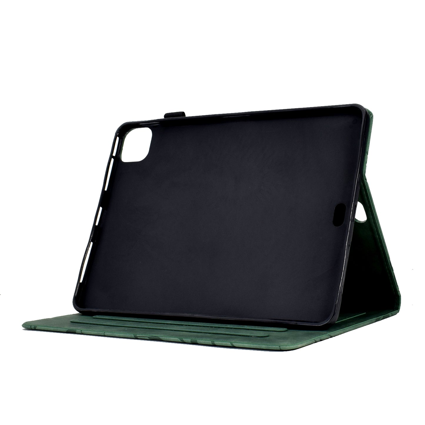 For iPad Pro 11 (2020) / (2021) / (2022) / iPad Air (2020) / (2022) Case Tree Imprinted Leather Tablet Cover with Card Slot
