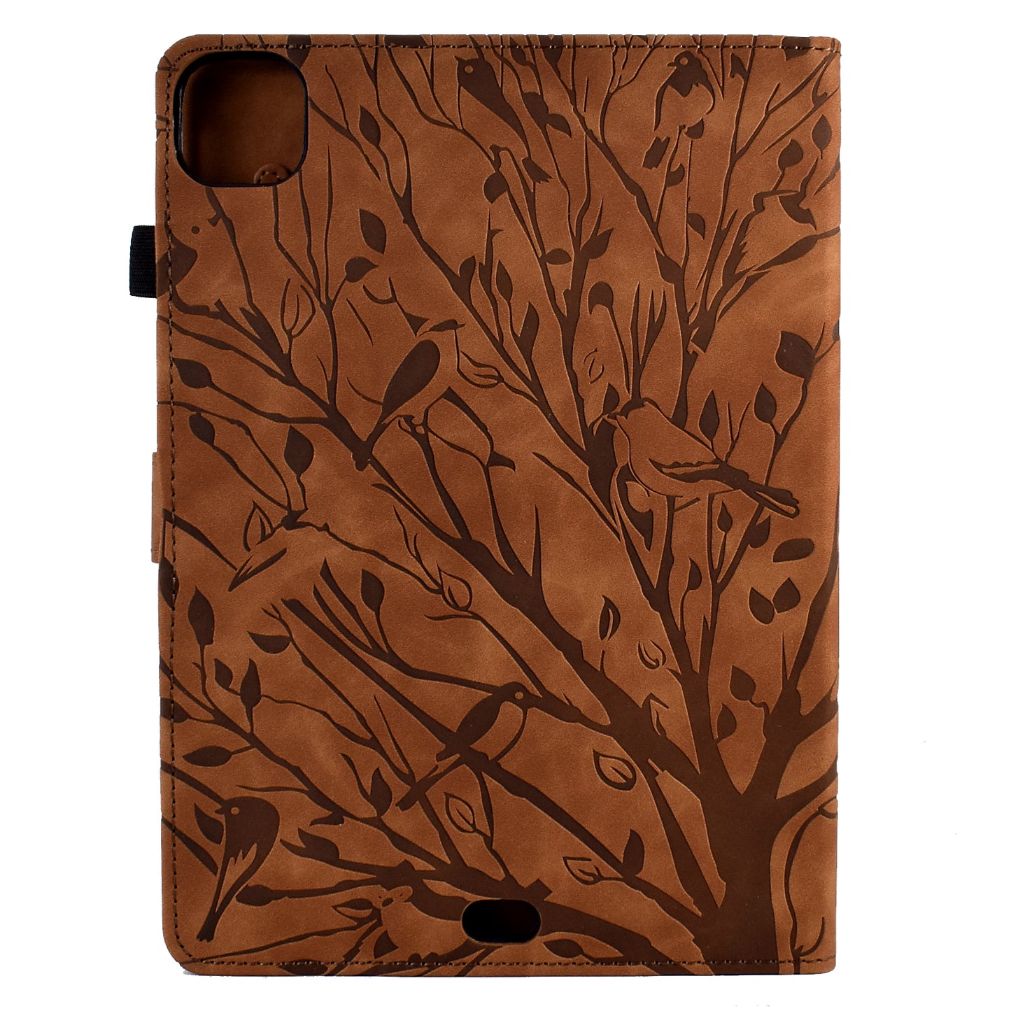 For iPad Pro 11 (2020) / (2021) / (2022) / iPad Air (2020) / (2022) Case Tree Imprinted Leather Tablet Cover with Card Slot