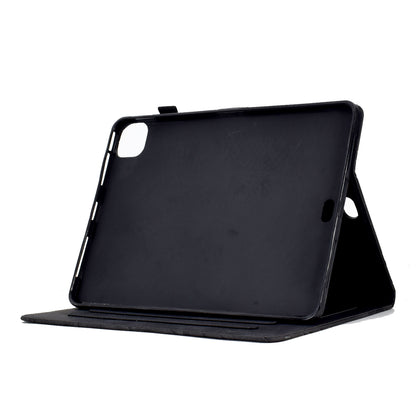 For iPad Pro 11 (2020) / (2021) / (2022) / iPad Air (2020) / (2022) Case Tree Imprinted Leather Tablet Cover with Card Slot