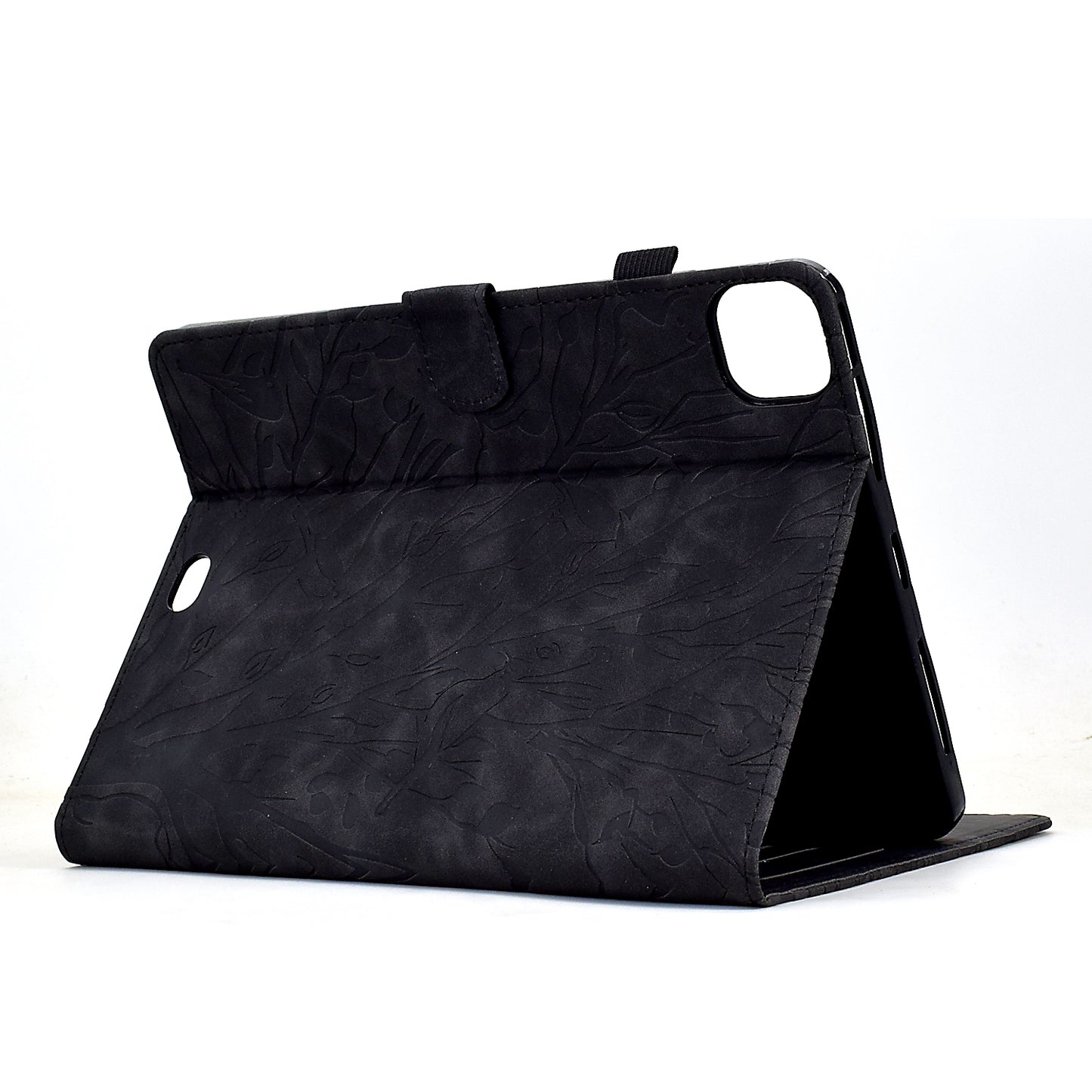 For iPad Pro 11 (2020) / (2021) / (2022) / iPad Air (2020) / (2022) Case Tree Imprinted Leather Tablet Cover with Card Slot
