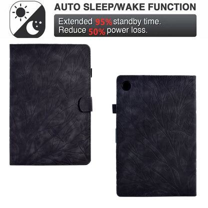 For Honor Pad 6 10.1-inch / Pad X6 9.7 inch / Huawei Enjoy Tablet 2 / MatePad T 10 9.7 inch / T 10S 10.1 inch Tablet Case Tree Imprinted Leather Cover