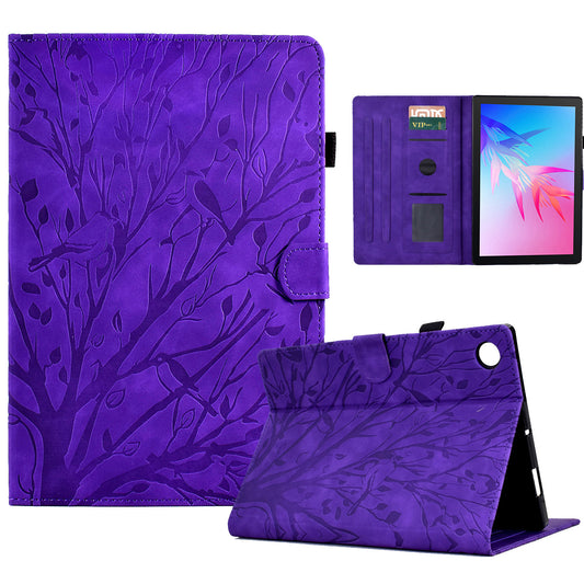 For Honor Pad 6 10.1-inch / Pad X6 9.7 inch / Huawei Enjoy Tablet 2 / MatePad T 10 9.7 inch / T 10S 10.1 inch Tablet Case Tree Imprinted Leather Cover