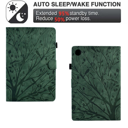 For Honor Pad 6 10.1-inch / Pad X6 9.7 inch / Huawei Enjoy Tablet 2 / MatePad T 10 9.7 inch / T 10S 10.1 inch Tablet Case Tree Imprinted Leather Cover
