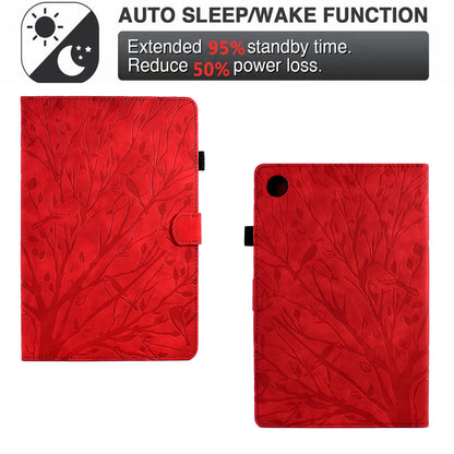For Honor Pad 6 10.1-inch / Pad X6 9.7 inch / Huawei Enjoy Tablet 2 / MatePad T 10 9.7 inch / T 10S 10.1 inch Tablet Case Tree Imprinted Leather Cover