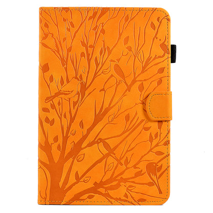 For iPad mini (2019) 7.9 inch / mini 4 / 3 / 2 / 1 Tablet Cover PU Leather Stand Card Holder Imprinted Tree Tablet Case