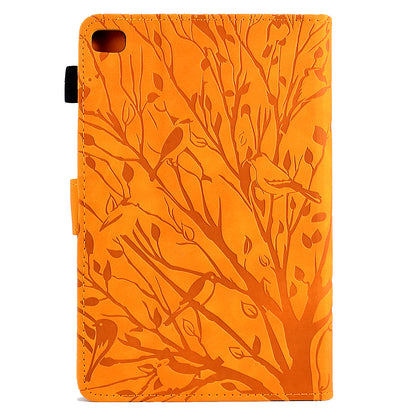 For iPad mini (2019) 7.9 inch / mini 4 / 3 / 2 / 1 Tablet Cover PU Leather Stand Card Holder Imprinted Tree Tablet Case