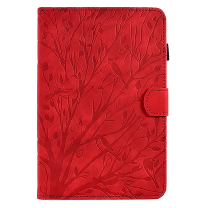 For iPad mini (2019) 7.9 inch / mini 4 / 3 / 2 / 1 Tablet Cover PU Leather Stand Card Holder Imprinted Tree Tablet Case