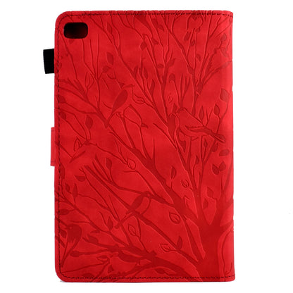 For iPad mini (2019) 7.9 inch / mini 4 / 3 / 2 / 1 Tablet Cover PU Leather Stand Card Holder Imprinted Tree Tablet Case