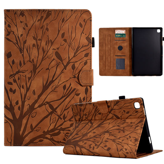 For iPad 10.2 (2021) / (2020) / (2019) / iPad Air 10.5 inch (2019) / Pro 10.5-inch (2017) Tablet Case Imprinted Leather Cover with Stand Card Holder