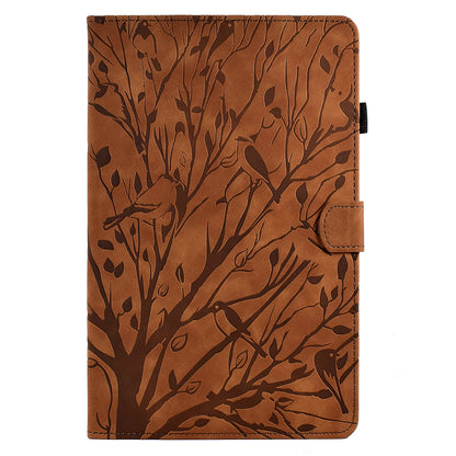 For iPad 10.2 (2021) / (2020) / (2019) / iPad Air 10.5 inch (2019) / Pro 10.5-inch (2017) Tablet Case Imprinted Leather Cover with Stand Card Holder