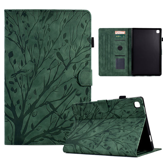 For iPad 10.2 (2021) / (2020) / (2019) / iPad Air 10.5 inch (2019) / Pro 10.5-inch (2017) Tablet Case Imprinted Leather Cover with Stand Card Holder