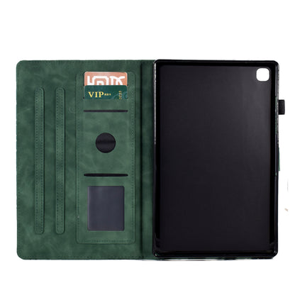 For iPad 10.2 (2021) / (2020) / (2019) / iPad Air 10.5 inch (2019) / Pro 10.5-inch (2017) Tablet Case Imprinted Leather Cover with Stand Card Holder