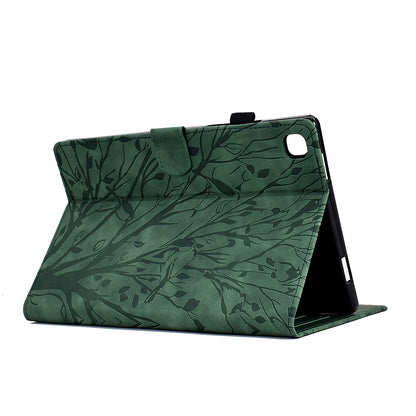 For iPad 10.2 (2021) / (2020) / (2019) / iPad Air 10.5 inch (2019) / Pro 10.5-inch (2017) Tablet Case Imprinted Leather Cover with Stand Card Holder
