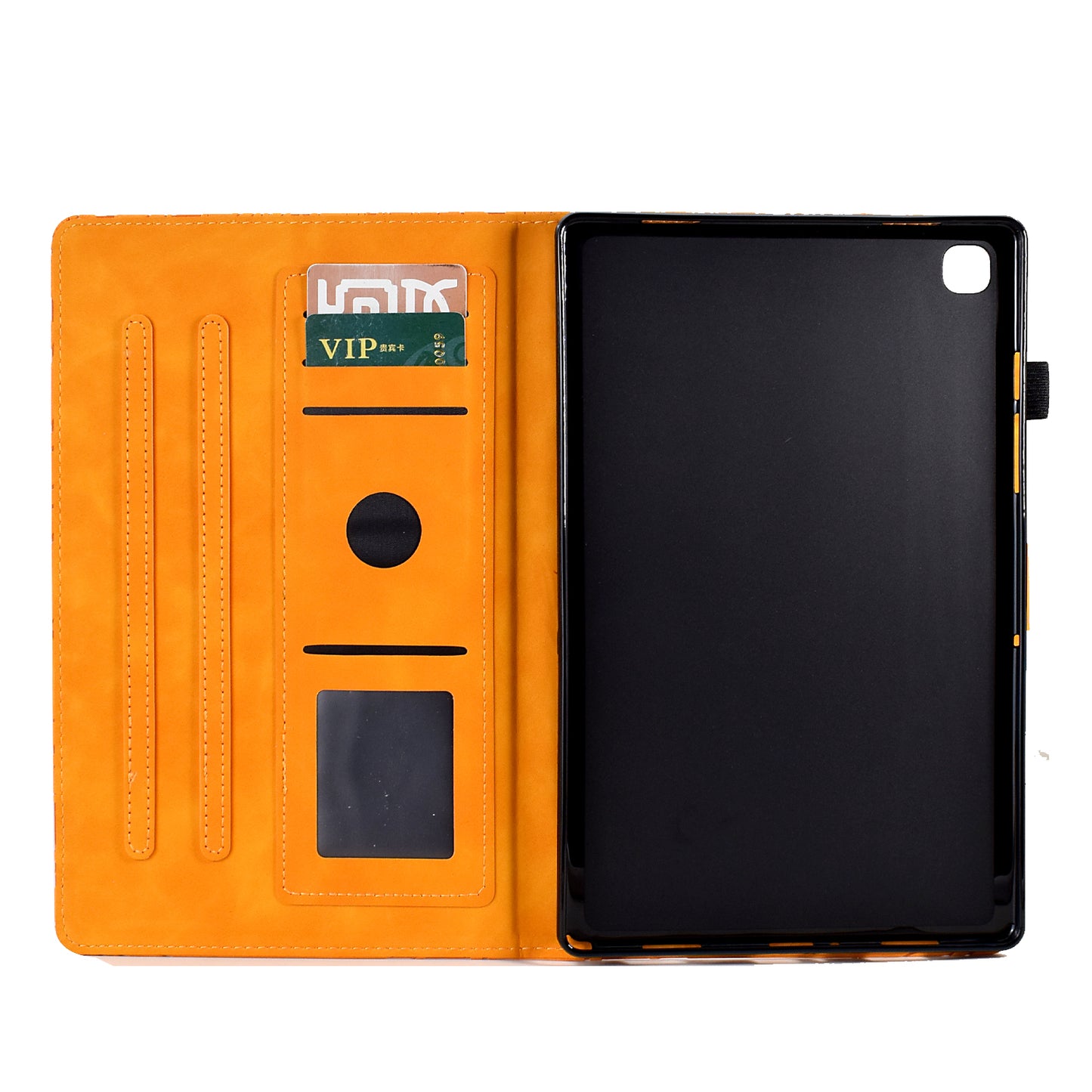 For iPad 10.2 (2021) / (2020) / (2019) / iPad Air 10.5 inch (2019) / Pro 10.5-inch (2017) Tablet Case Imprinted Leather Cover with Stand Card Holder