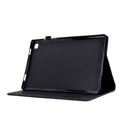For iPad 10.2 (2021) / (2020) / (2019) / iPad Air 10.5 inch (2019) / Pro 10.5-inch (2017) Tablet Case Imprinted Leather Cover with Stand Card Holder