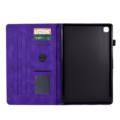 For iPad 10.2 (2021) / (2020) / (2019) / iPad Air 10.5 inch (2019) / Pro 10.5-inch (2017) Tablet Case Imprinted Leather Cover with Stand Card Holder