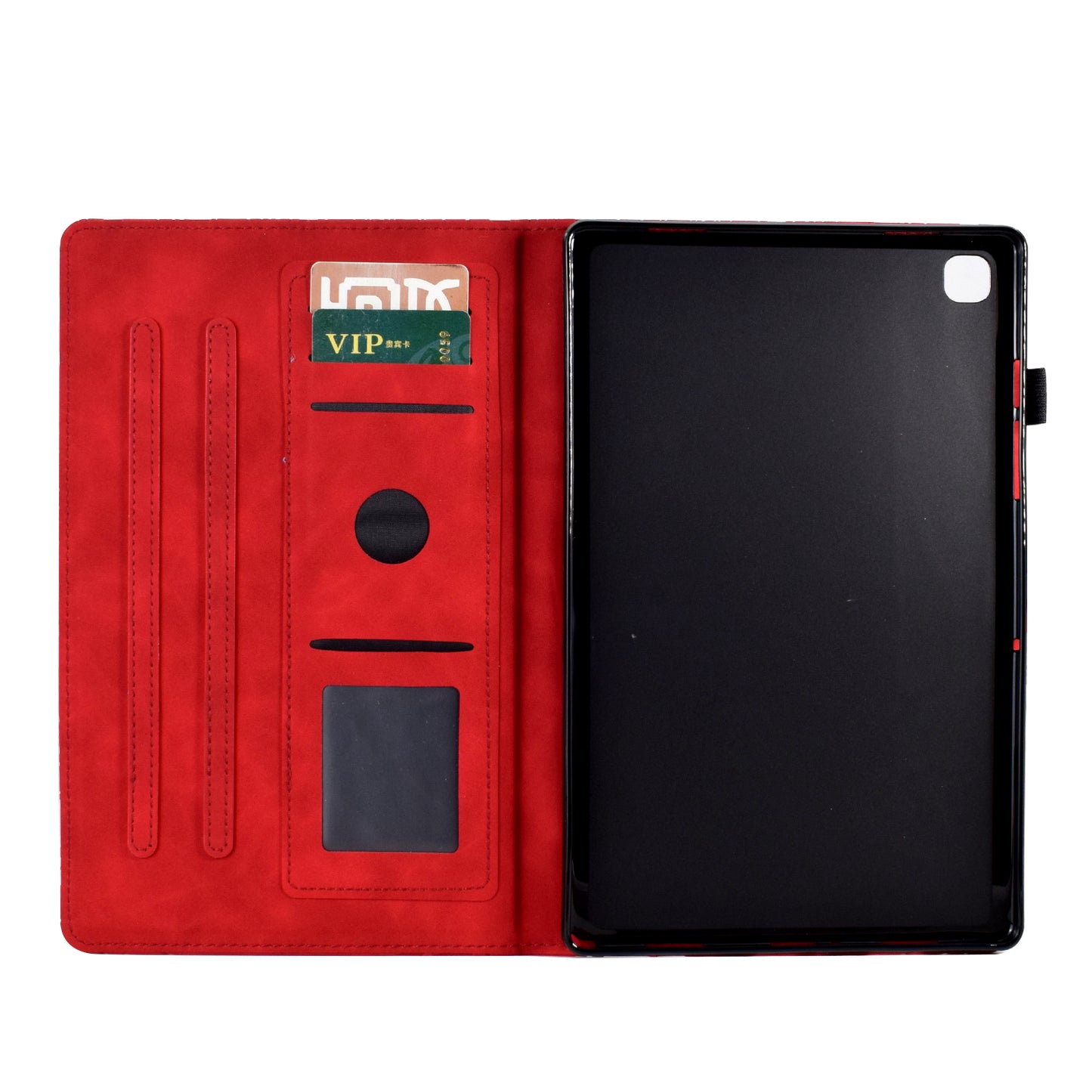 For iPad 10.2 (2021) / (2020) / (2019) / iPad Air 10.5 inch (2019) / Pro 10.5-inch (2017) Tablet Case Imprinted Leather Cover with Stand Card Holder