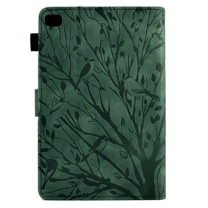For iPad Air (2013) / Air 2 / iPad 9.7-inch (2017) / (2018) Tablet Leather Case Stand Card Holder Imprinted Tree Cover