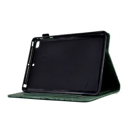 For iPad Air (2013) / Air 2 / iPad 9.7-inch (2017) / (2018) Tablet Leather Case Stand Card Holder Imprinted Tree Cover