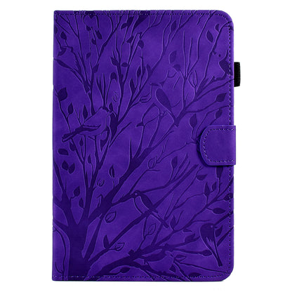 For iPad Air (2013) / Air 2 / iPad 9.7-inch (2017) / (2018) Tablet Leather Case Stand Card Holder Imprinted Tree Cover