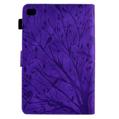 For iPad Air (2013) / Air 2 / iPad 9.7-inch (2017) / (2018) Tablet Leather Case Stand Card Holder Imprinted Tree Cover