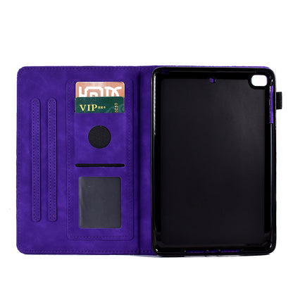 For iPad Air (2013) / Air 2 / iPad 9.7-inch (2017) / (2018) Tablet Leather Case Stand Card Holder Imprinted Tree Cover