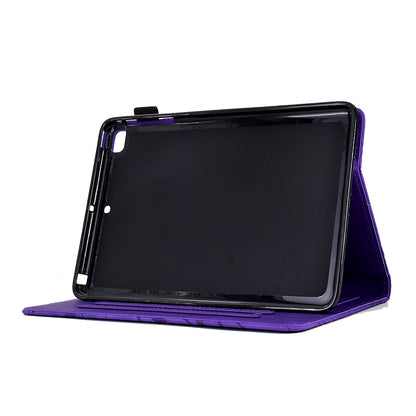 For iPad Air (2013) / Air 2 / iPad 9.7-inch (2017) / (2018) Tablet Leather Case Stand Card Holder Imprinted Tree Cover
