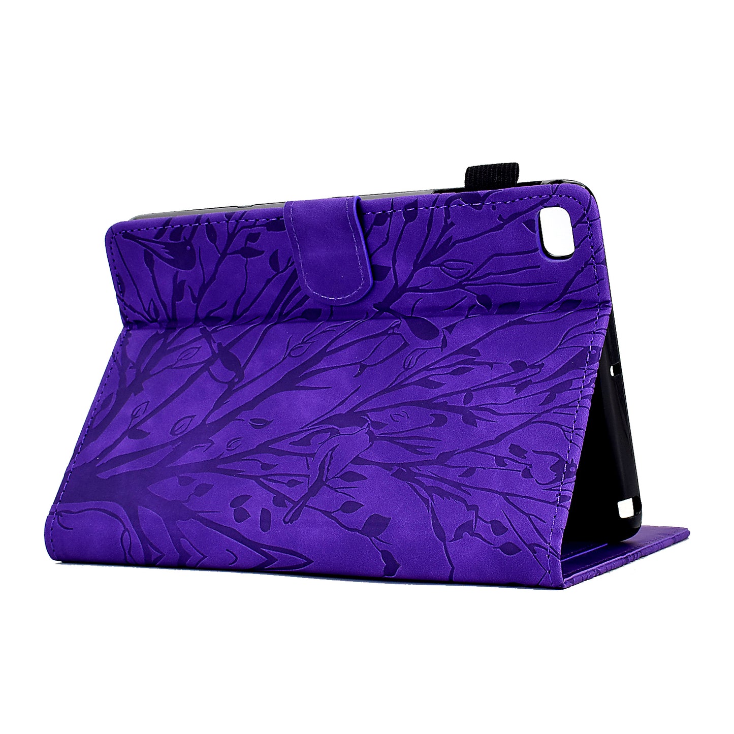 For iPad Air (2013) / Air 2 / iPad 9.7-inch (2017) / (2018) Tablet Leather Case Stand Card Holder Imprinted Tree Cover