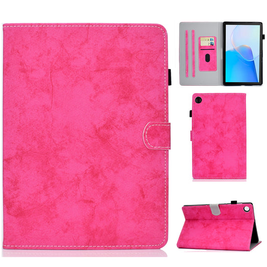 For Huawei MatePad SE 10.4-inch A6 Cloth Texture Tablet Case PU Leather Stand Card Slots Folio Cover