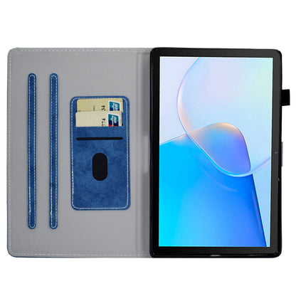 For Huawei MatePad SE 10.4-inch A6 Cloth Texture Tablet Case PU Leather Stand Card Slots Folio Cover